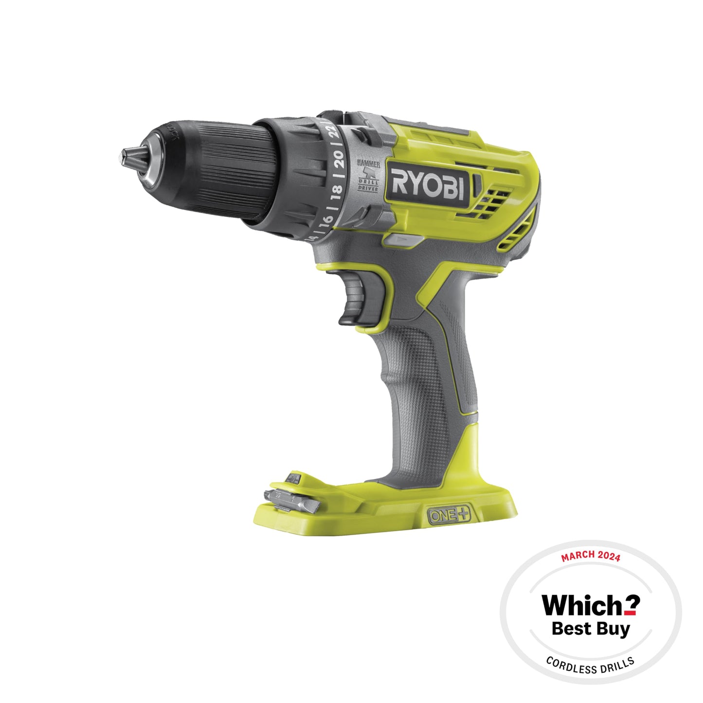 Ryobi RPD18BL2-0, Trapano a Percussione 18V ONE+ Brushless, Trapano con Mandrino Autoserrante 13mm, 3 Modalità di Lavoro, 2 Tipologie di Velocità, Compatto e Leggero, Luce LED, Batteria non Inclusa