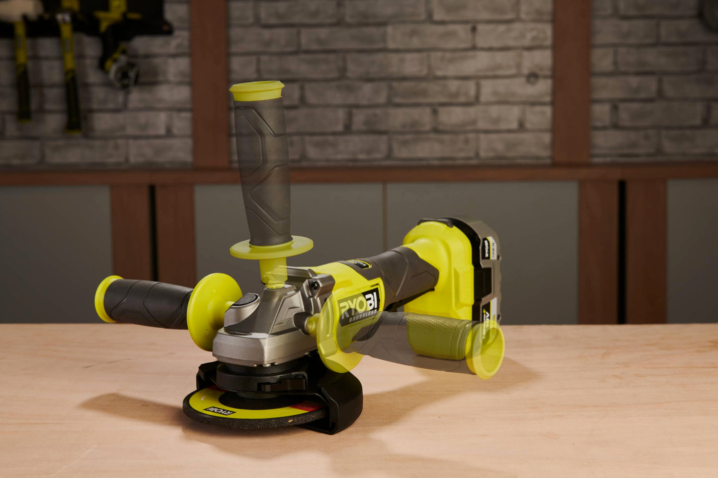 Ryobi RAG18BL-0 Smerigliatrice Angolare Brushless a Batteria 18V ONE+, Batteria Non Inclusa, Diametro Disco 125mm