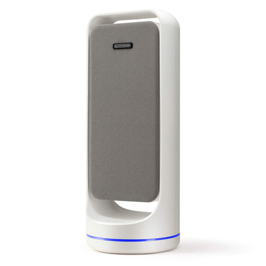 Black+Decker BXAP60E - Purificatore d'Aria Ultra-Silenzioso, 60 m³/h, Doppio Sistema di Filtraggio e Indicatore di Cambio Filtro,fino a 20 m², Modalità Notturna