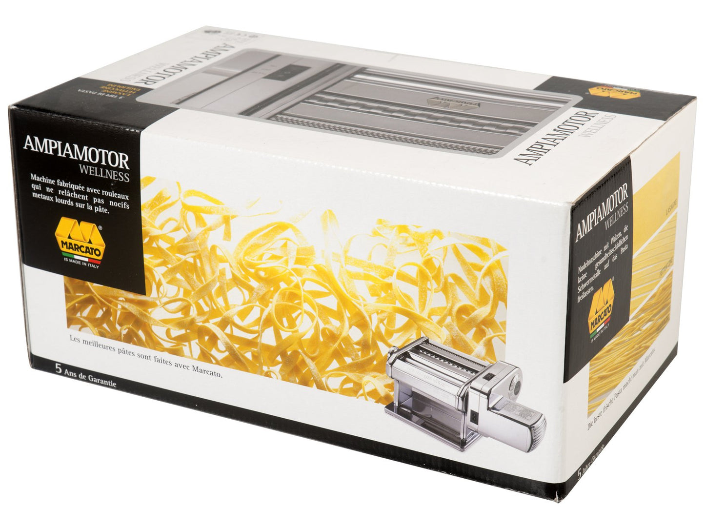 MARCATO Ampia 180 mm Motor Sfogliatrice Cromo Pasta Maker ITALY+ PastaDrive 220V