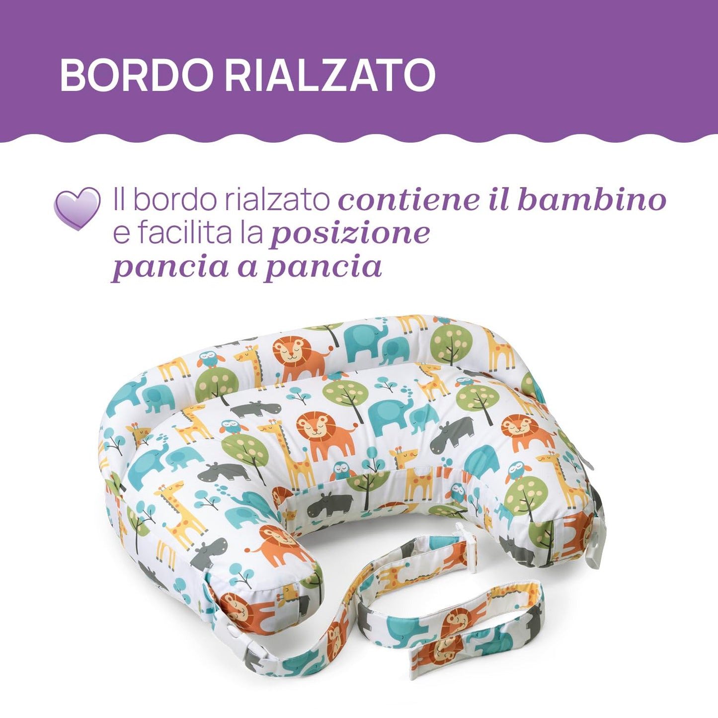 Boppy Cuscino Allattamento Deluxe, Supporto per Allattamento al Seno e con Biberon, Forma Ergonomica con Supporto per Mamma e Bambino, Imbottitura Piena, Sfoderabile e Lavabile in Lavatrice, 0M+