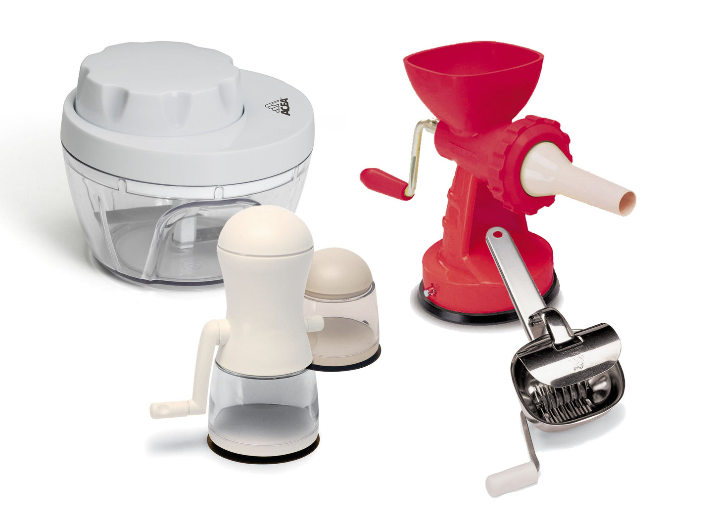 Ghidini 2555 | Tritatutto, Mini Chopper Manuale, per Tritare piccole quantità di aromi, 265ml