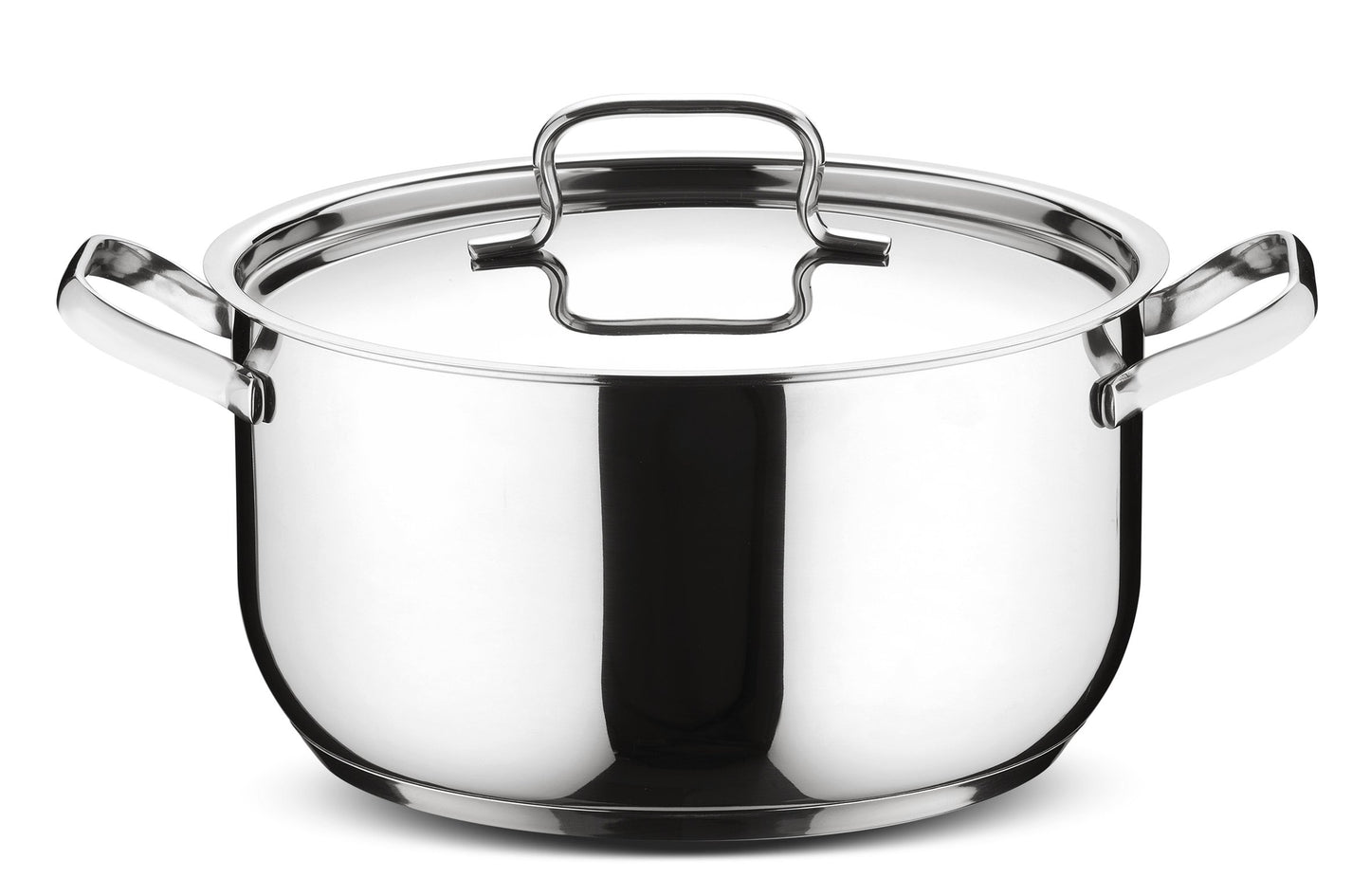 Lagostina Set of Induction, Gas and Oven Cookware in 18/10 Stainless Steel, 13 Pieces, Triple Layer Lagoseal Plus Bottom, Cookware Set with 4 Saucepans, 2 Saucepans, 4 Lids, 3 Kitchen Utensils