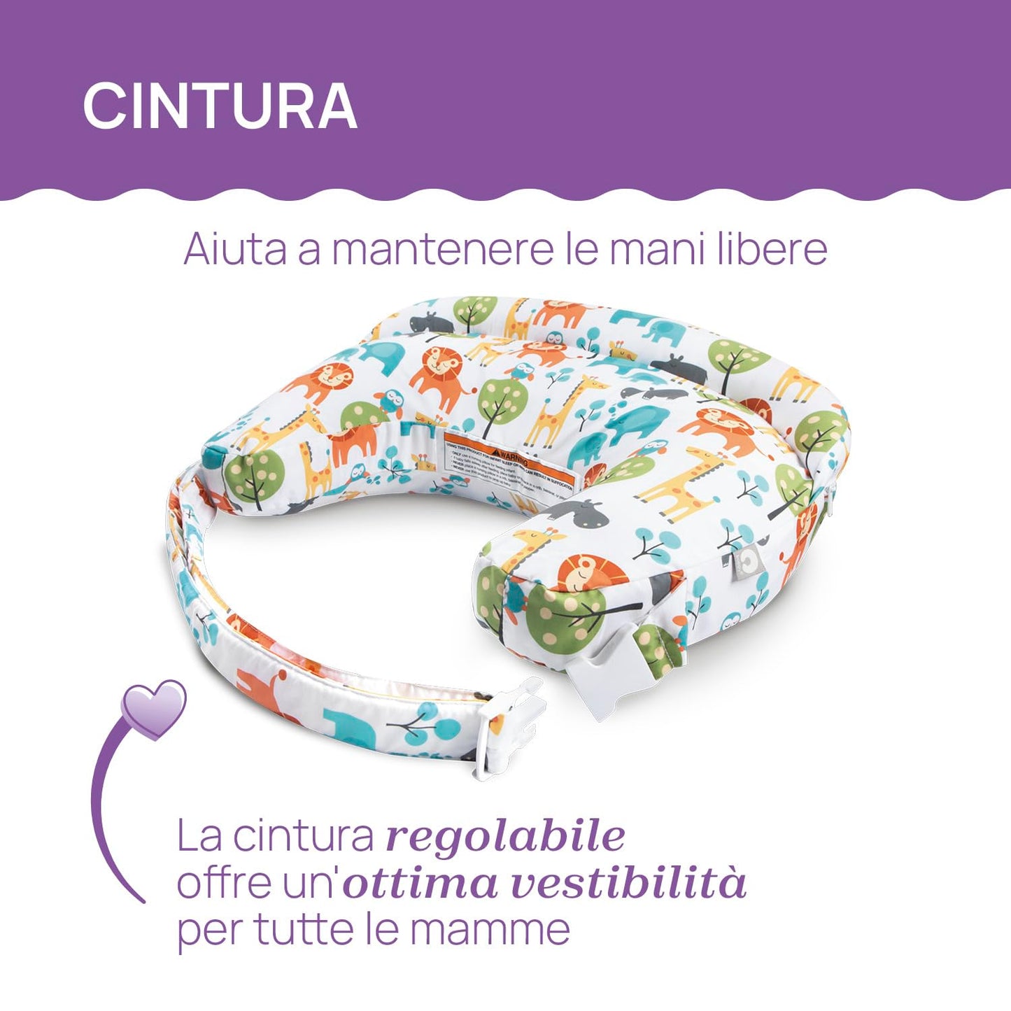 Boppy Cuscino Allattamento Deluxe, Supporto per Allattamento al Seno e con Biberon, Forma Ergonomica con Supporto per Mamma e Bambino, Imbottitura Piena, Sfoderabile e Lavabile in Lavatrice, 0M+
