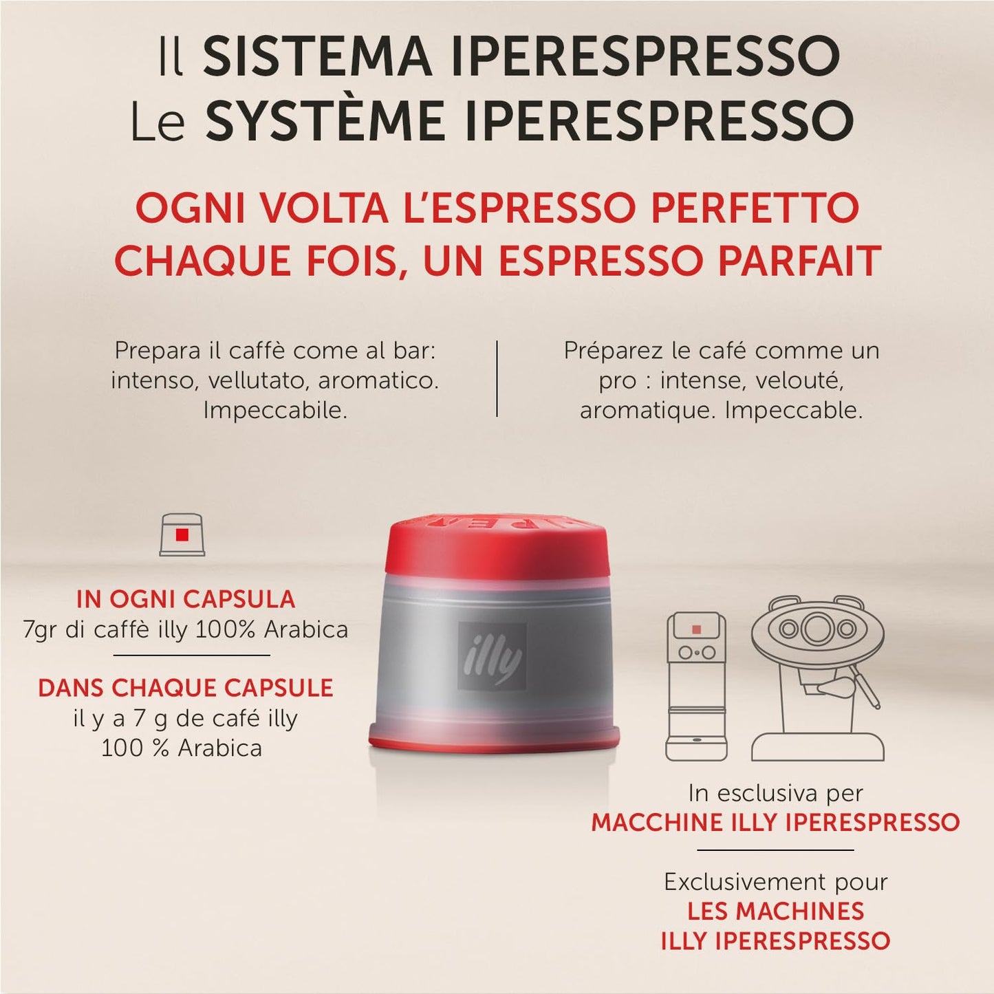 illy Capsule Caffè Iperespresso Tostato CLASSICO Lungo, 6 Confezioni da 18 Capsule, Totale 108 Capsule