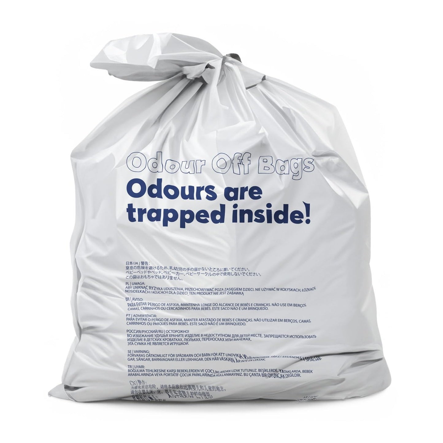 Chicco Sacchetti Odour off, Sacchetti per Mangiapannolino, Sacchetti per Pattumiera Telescopica, Materiale Robusto a Triplo Strato, Trattiene i Cattivi Odori, 45 Sacchetti, 15x3