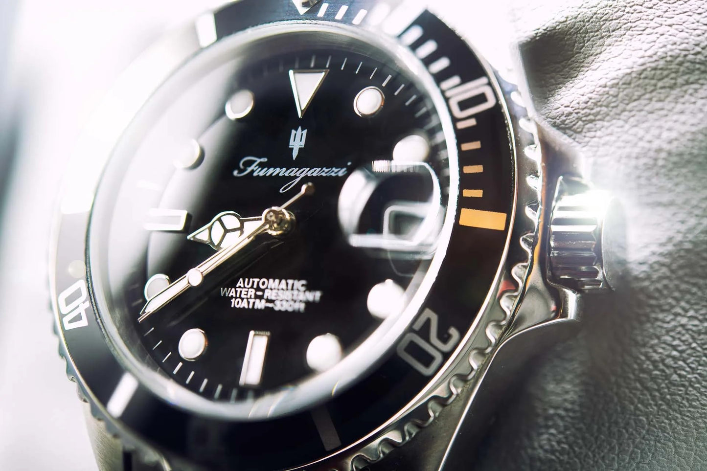 Orologio Fumagazzi Palombaro | ø 40 mm Movimento Automatico | Cinturino Acciaio solido lucido/satinato, 20/18 mm, 10 ATM.