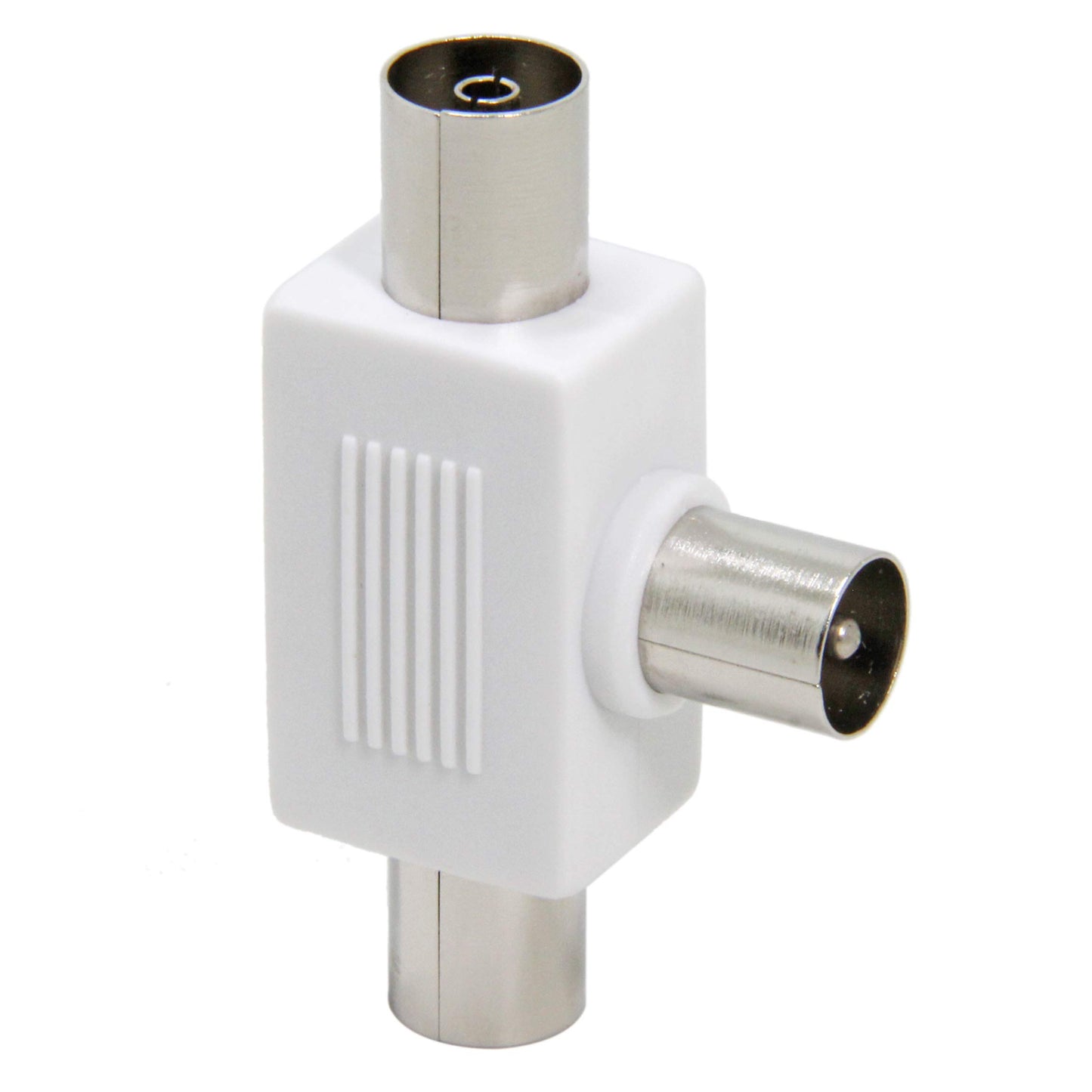 ROSI RS93024 Adattatore Connettore Triplo TV Tre Vie: 1 Spina 2 Prese Antenna