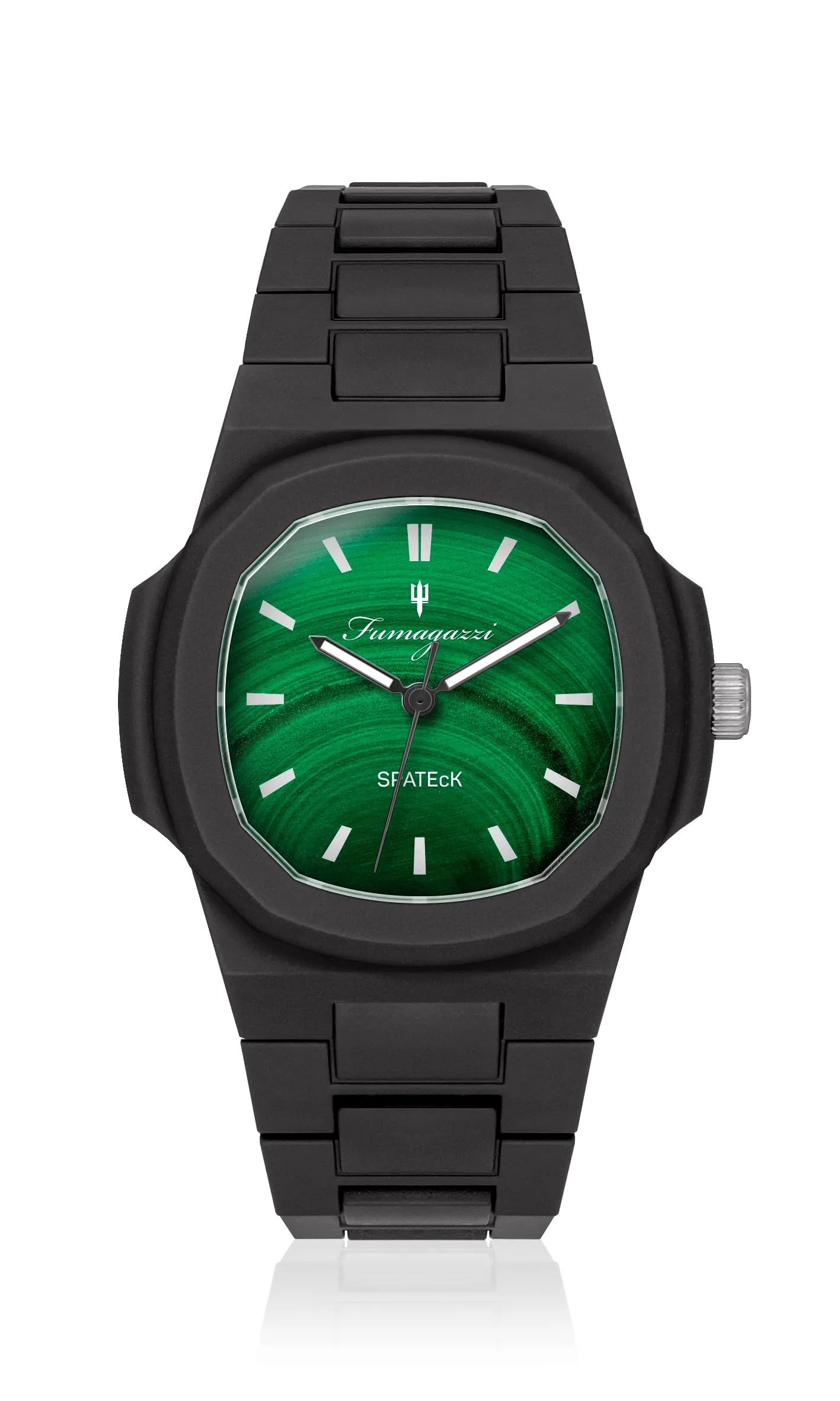 Generico FU324 Orologio da Polso Fumagazzi - Spateck Il Malachitemmuort ø 40 mm, Cinturino ABS, Movimento al Quarzo