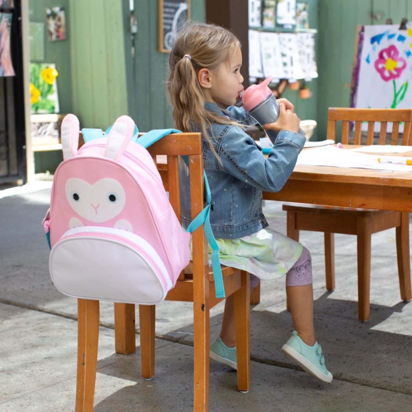Chicco Pop-up Cup, Bicchiere Antigoccia per Bambini, Pratica Apertura, Beccuccio in Silicone, Chiusura Ermetica, Facile da Trasportare, Bicchiere per Bambini 2 Anni, Capacità 350 ml, Rosa