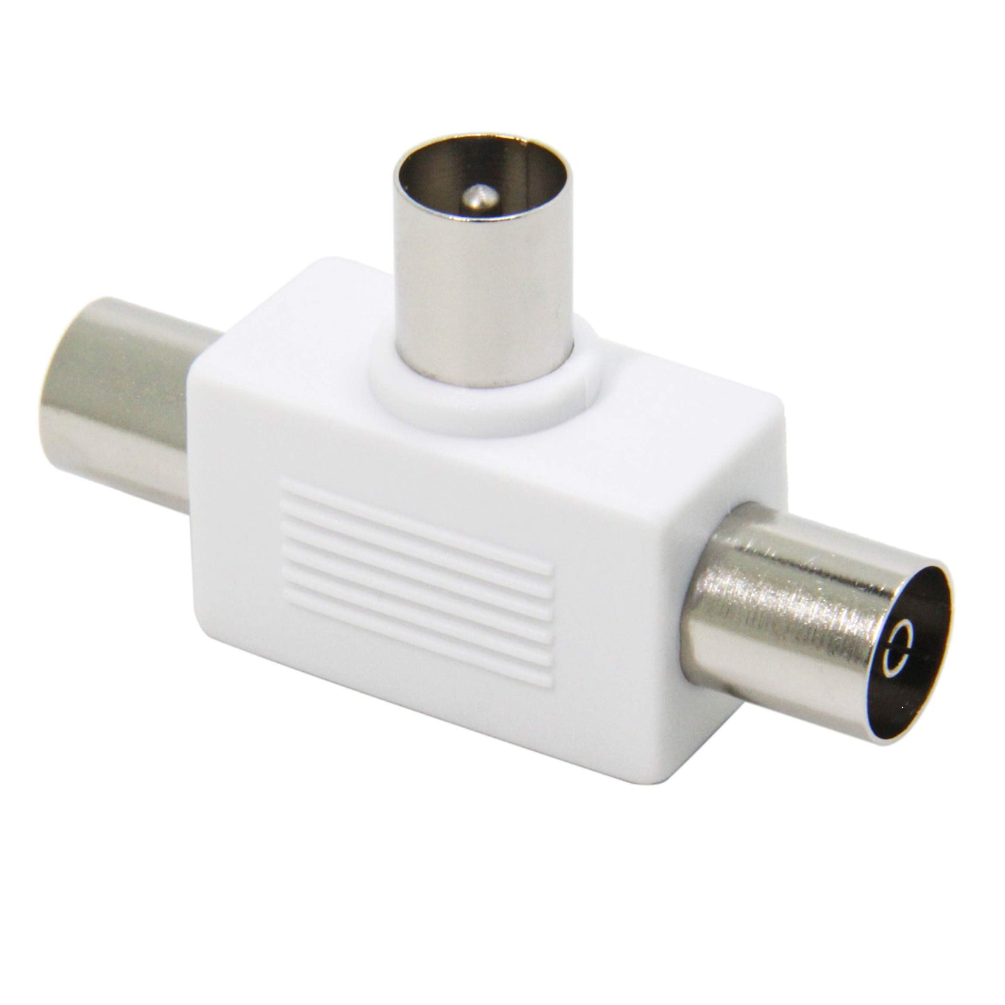 ROSI RS93024 Adattatore Connettore Triplo TV Tre Vie: 1 Spina 2 Prese Antenna