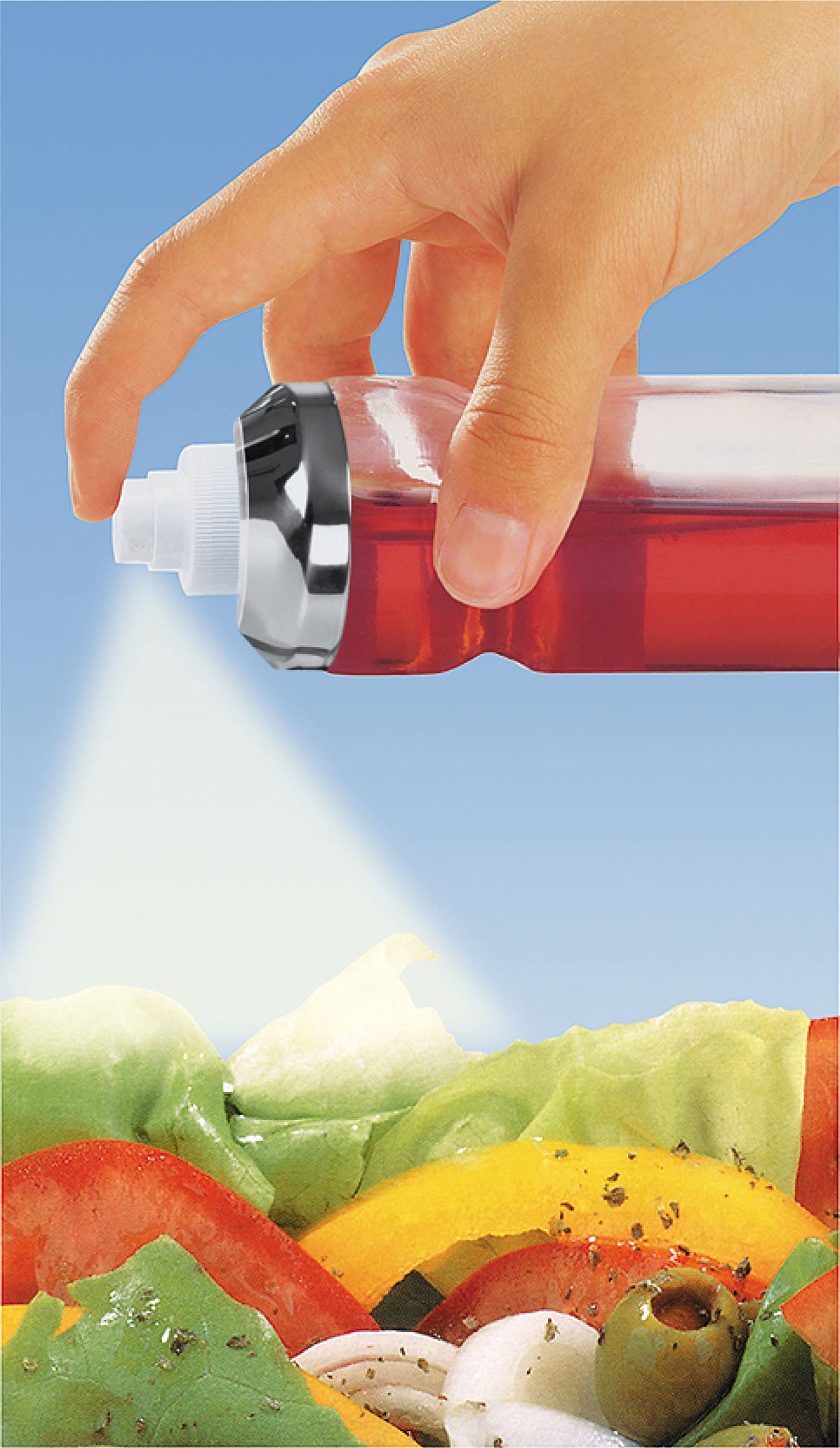 Fackelmann Oliera Trasparente a Spruzzo, Acciaio Inox, Argento, 200 ml