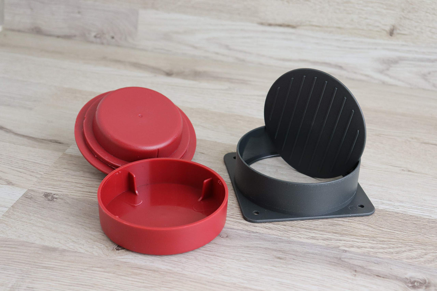 Fackelmann 40808 Pressa per Hamburger Normali e ripieni, Plastica, Multicolore