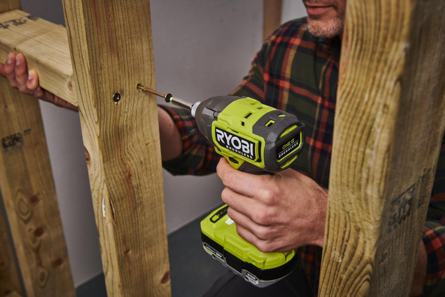 RYOBI RID18BL-0 Avvitatore ad Impulsi Brushless 1/4" a Batteria 18V ONE+, Batteria non Inclusa, 4 Velocità, 4.000 Colpi al Minuto, Coppia 300 Nm