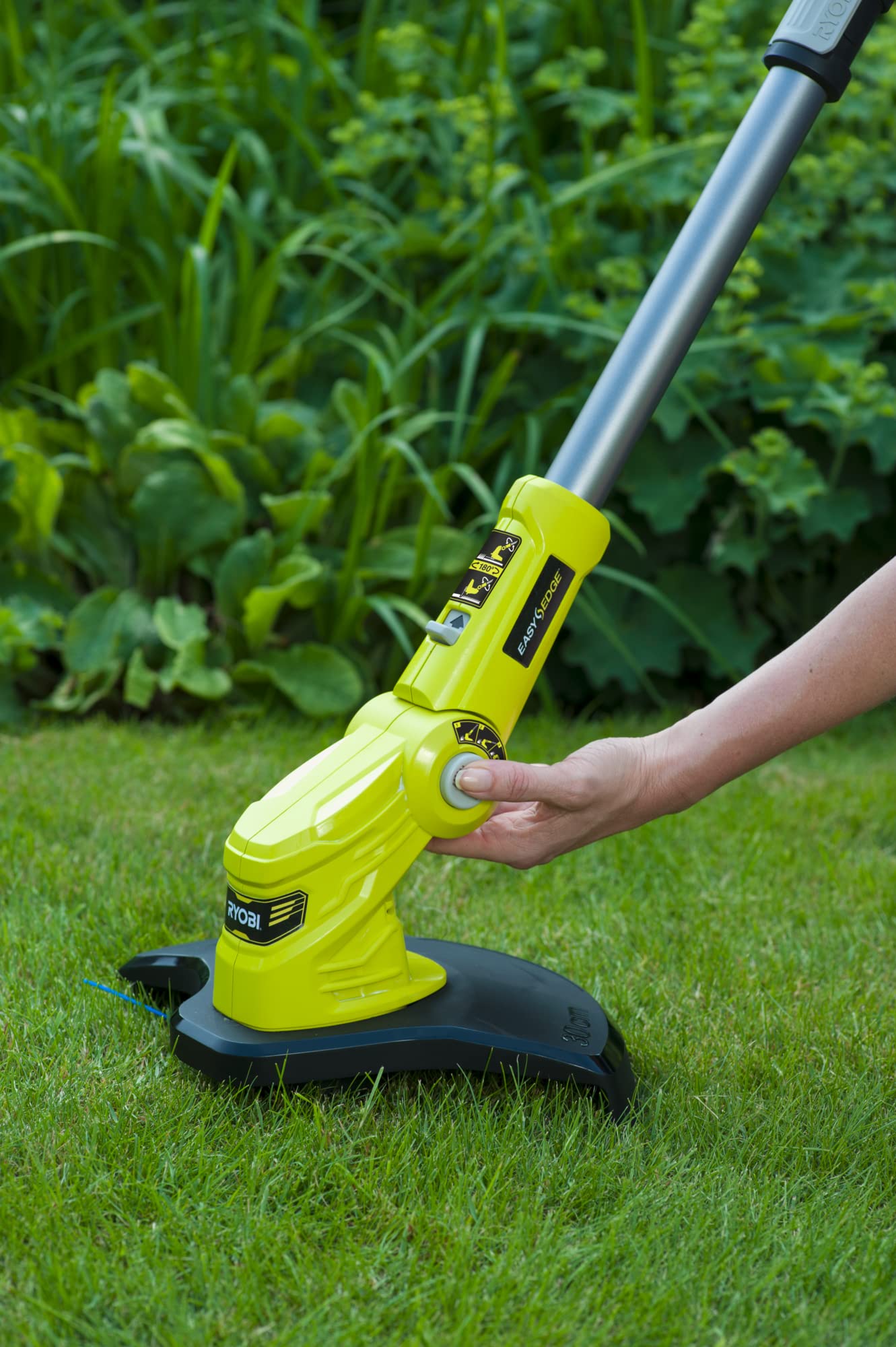 Ryobi OLT1832 Coupe-bordure sans fil 18 V ONE+, mode coupe-bordure et coupe-bordure, batterie non incluse, largeur de coupe 25-30 cm, diamètre du fil 1,6 mm