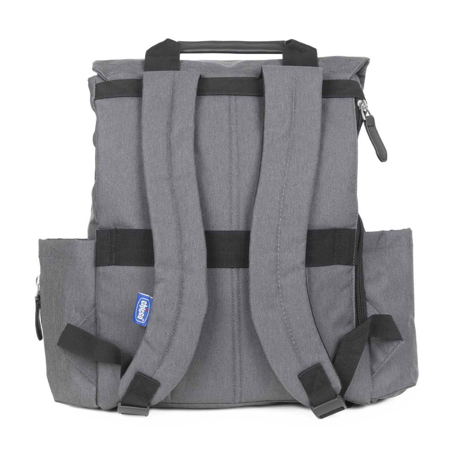 Chicco Lightweight and functional backpack for parents, equipped with thermal pockets, practical, elegant and functional, with magnetic closure, dark gray