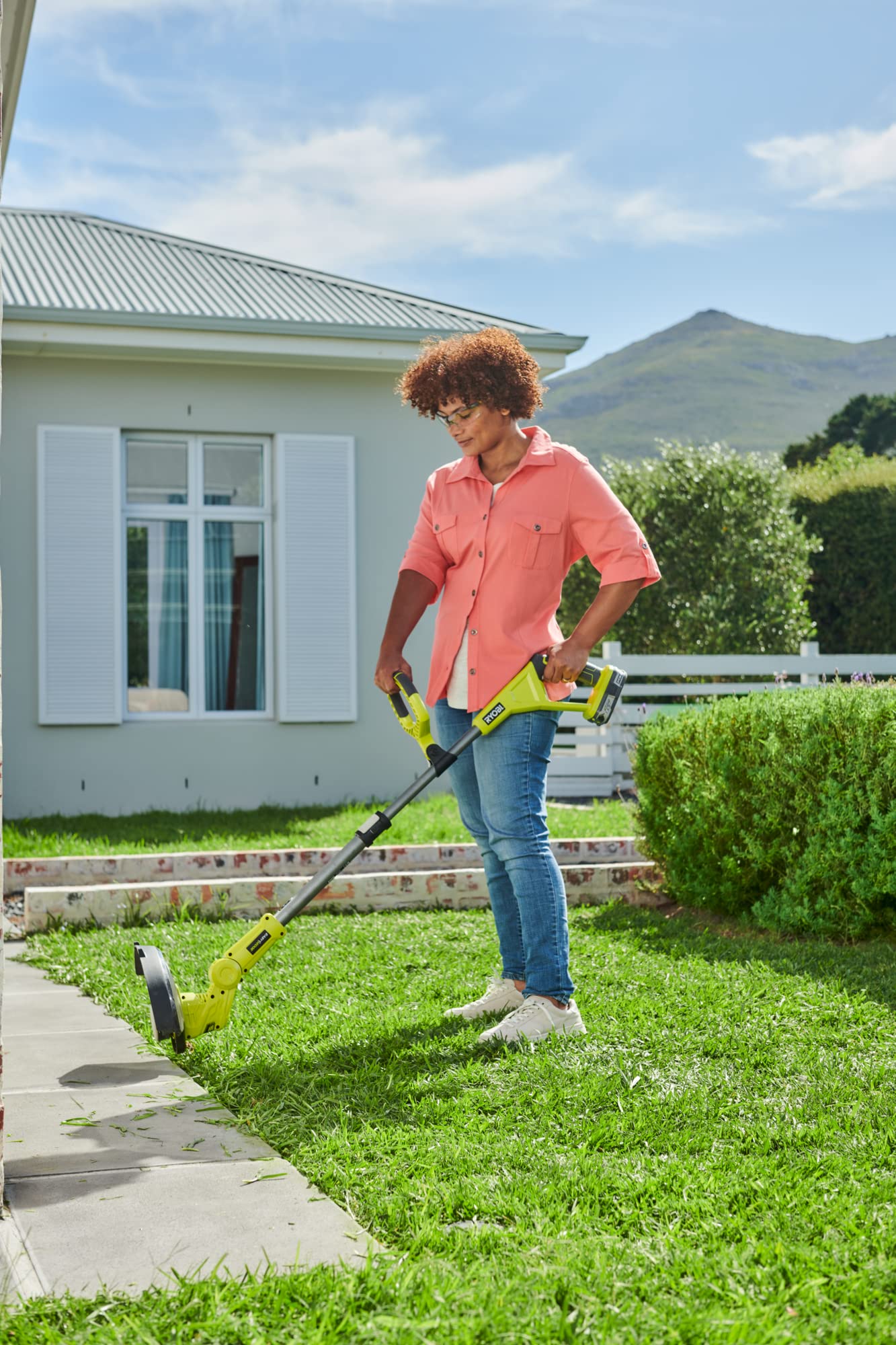 Ryobi OLT1832 Coupe-bordure sans fil 18 V ONE+, mode coupe-bordure et coupe-bordure, batterie non incluse, largeur de coupe 25-30 cm, diamètre du fil 1,6 mm