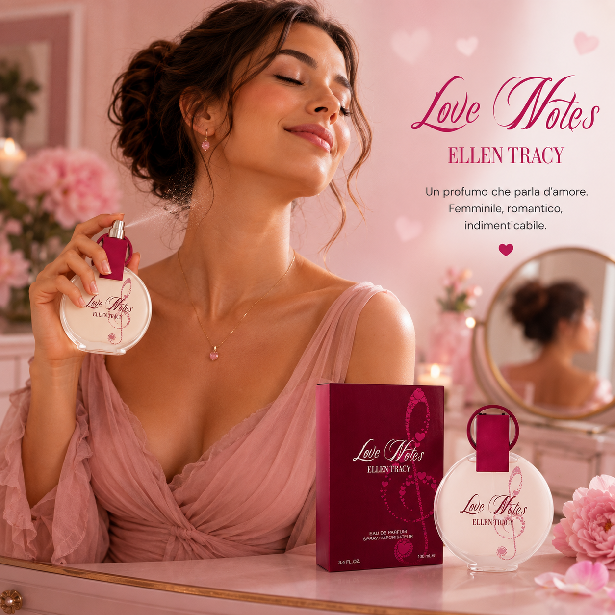 Profumo Donna Ellen Tracy Love Notes Eau de Parfum 100ml Spray