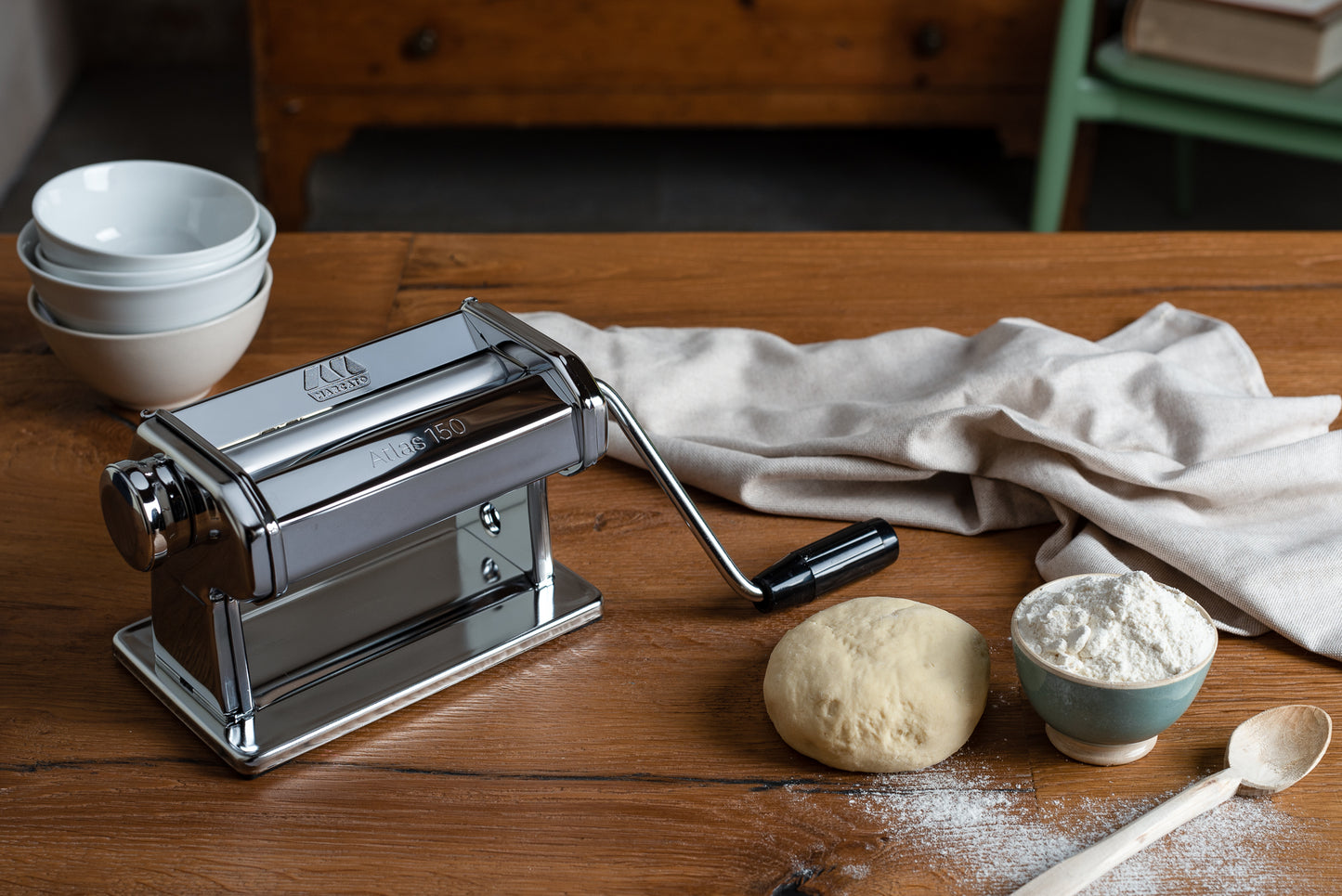 MARCATO Atlas 150 Roller | Sfogliatrice Pasta Maker Macchina per Lasagne 150mm