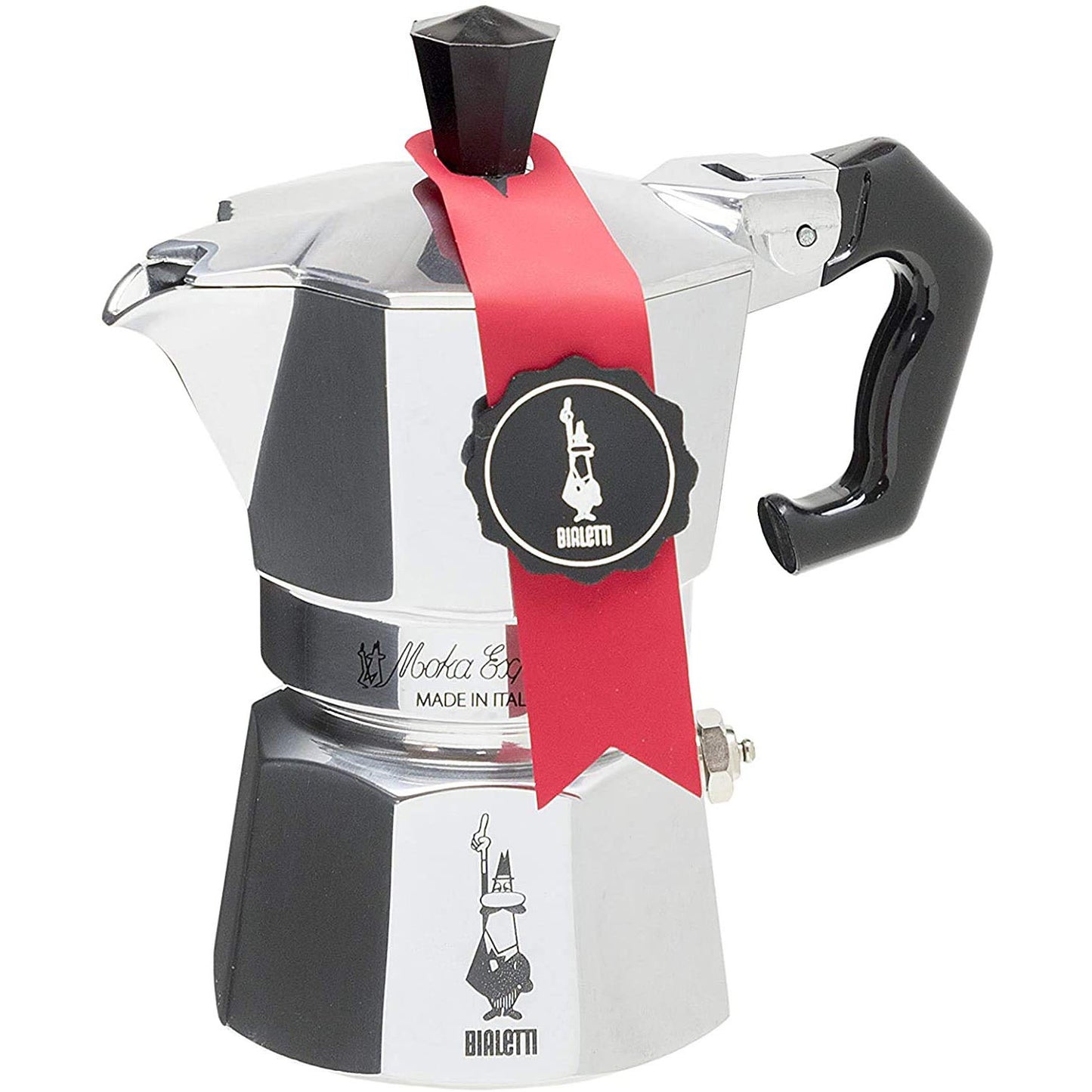 Bialetti 4661 – Caffettiera 1 Tazza, Alluminio, Argento, 30 x 20 x 15 cm