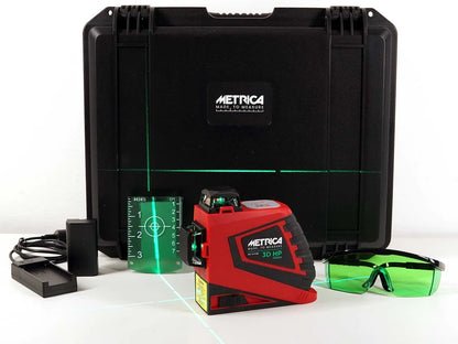 Livella Laser Autolivellante Metrica 3D 360 Gradi Raggio Verde 61410M High Power
