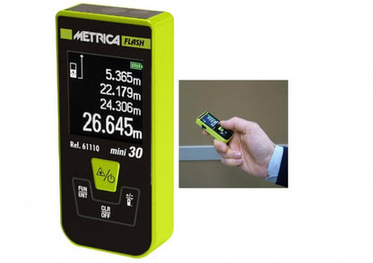 Mini 30 MISURATORE LASER METRICA 30mt - DISTANZIOMETRO METRO