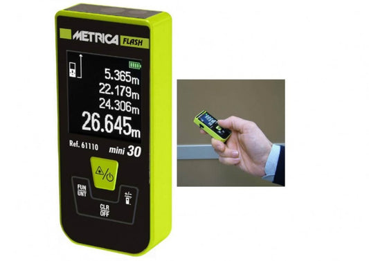 Mini 30 MISURATORE LASER METRICA 30mt - DISTANZIOMETRO METRO