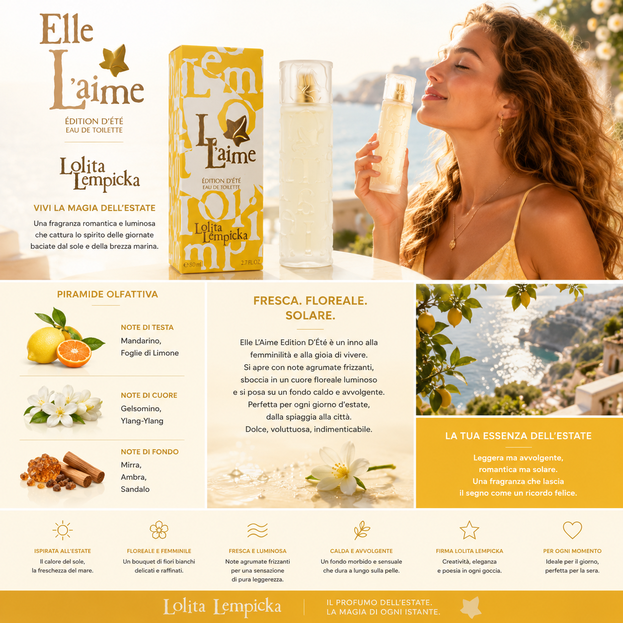 Promumo da Donna Lolita Lempicka - Elle L'Aime Edition D'Ete Eau De Toilette Spray 80ml
