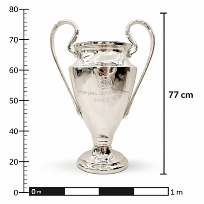 Champions League Trophy 2023 | Trofeo Coppa dei Campioni Riproduzione in Resina 77 cm con Incisione Squadre vincitrici