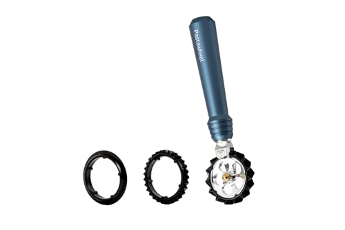 Marcato Pastawheel, Rotella Tagliapasta Powder Blu, Alluminio Anodizzato, 15x3x3 cm, Taglio Preciso, Design Elegante