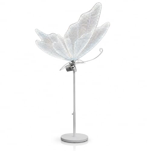 Farfalla Luminosa Cinetica LED con Ali in Movimento Sistema Motorizzato, Ali Traslucide, Uso Interno, Riutilizzabile, Effetto 3D