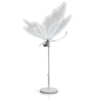 Farfalla Luminosa Cinetica LED con Ali in Movimento Sistema Motorizzato, Ali Traslucide, Uso Interno, Riutilizzabile, Effetto 3D