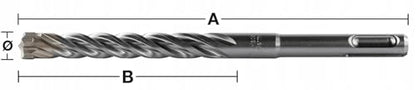 Broca SDS-Plus MX4 8x265 - SDS+ MX4 Drill 8x260-1pc