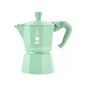 Bialetti Caffettiera Moka 1 tazza Verde Menta, in Alluminio