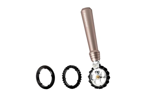 Marcato Pastawheel, Rotella Tagliapasta Powder Rosa, Alluminio Anodizzato, 15x3x3 cm, Taglio Preciso, Design Elegante
