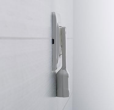 ROSI 3 pezzi Spina/Presa Adattatore Angolato 90° Ultrapiatto Salvaspazio, Serie Emilia Flat 10A-16A 2P+T/PRESA