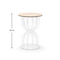 Tavolino in Plexiglass Trasparente alto 60 cm, Design Moderno, Struttura a Clessidra, Ideale per Matrimoni, Eventi e Showroom