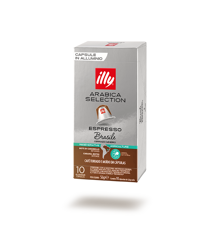 ILLY 100 Capsule Compatibili Nespresso Brasile Cerrado Mineiro 10 Confezioni da 10 Caffè Arabica Selection