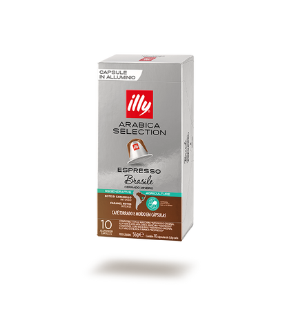 ILLY 100 Capsule Compatibili Nespresso Brasile Cerrado Mineiro 10 Confezioni da 10 Caffè Arabica Selection