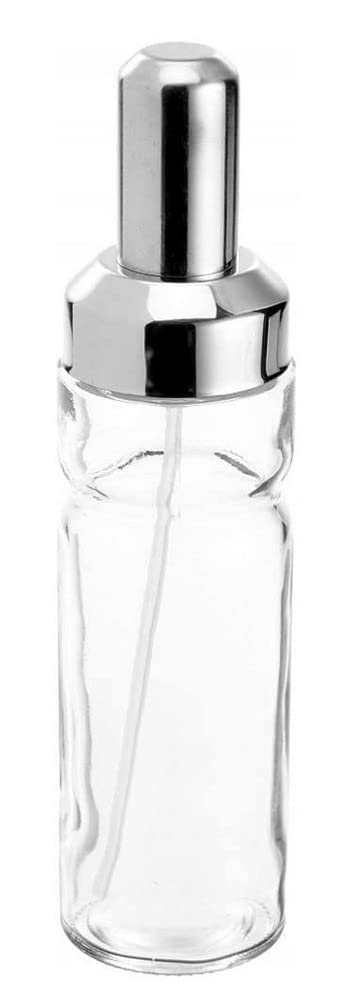 Fackelmann Oliera Trasparente a Spruzzo, Acciaio Inox, Argento, 200 ml