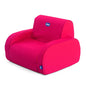 Twist Poltroncina per Bambini Trasformabile in Chaise Longue e Divanetto, Sedia per Bambini con 3 Configurazioni, Comoda e Leggera, Si Trasforma con 1 Gesto - Per Bambini 12+ Mesi, Rosso