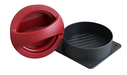 Fackelmann 40808 Pressa per Hamburger Normali e ripieni, Plastica, Multicolore