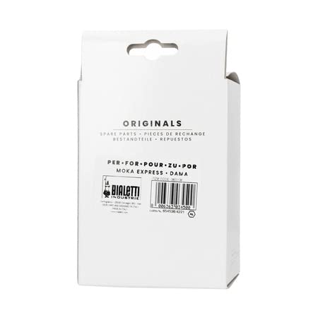 Bialetti Ricambi, Include 1 Filtro a Imbuto, Compatibile con Moka Express e Dama (9 Tazze)