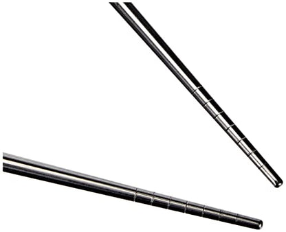 Fackelmann Asia Line Bacchette Cinesi, Acciaio, Argento, 23 x 11.7 x 0.7 cm
