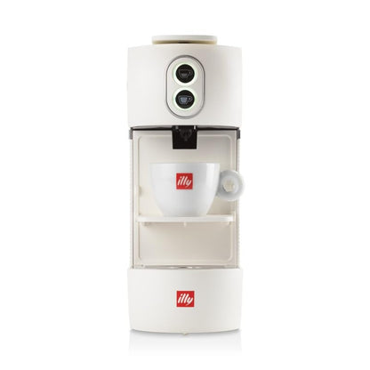 illy Nuova Macchina da Caffè a Cialda ESE 44 mm Filtro Carta 1000 ml, Colore Bianco