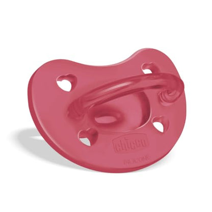 PhysioForma Ciuccio in Silicone 16 - 36 Mesi, Set di Gommotti Morbidi e Delicati, Supportano la Respirazione Fisiologica e Favoriscono il Corretto Sviluppo della Bocca, Rosa