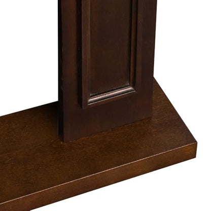 Cornice per camino rivestimento in legno L89,5xH90,5xP28 Jefferson Noce