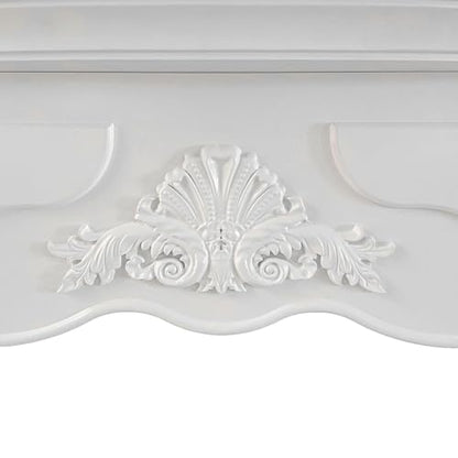 Cornice per camino rivestimento in legno L123xP39xH100 Parigi Bianco