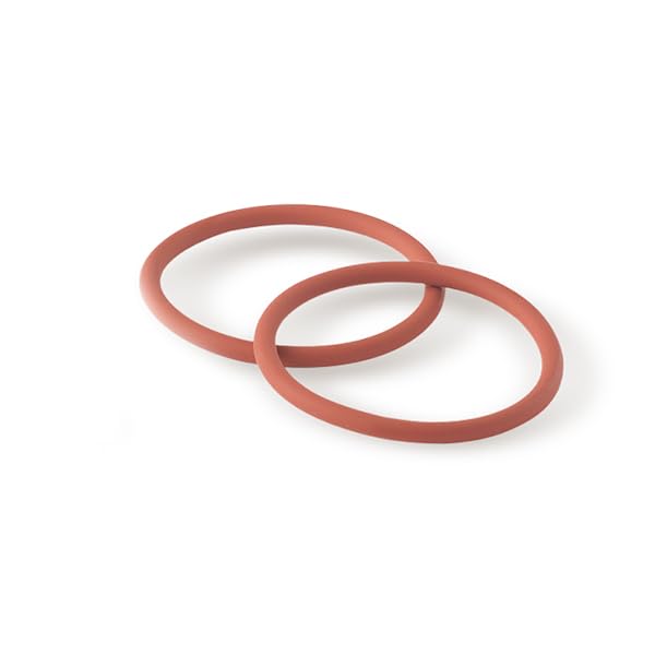 ILLY 4180, Set di 2 Guarnizioni in Silicone Rosso per macchine da caffè espresso Francis Francis! X1 e X2 classiche. Diametro 41,28 mm