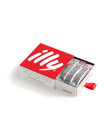 ILLY 200 Caffè Solubile Istantaneo 10 Scatole da 20 Stick di Caffe 100% Arabica, Tostato CLASSICO 25715ME